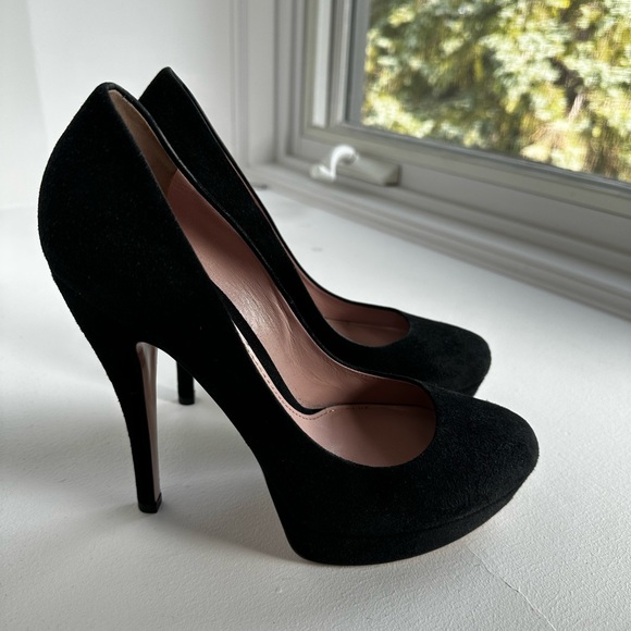 Gucci Shoes | Black Suede Size 38 / US 8 | Heels platform - Picture 10 of 10